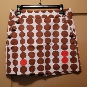 J Crew polka dot skirt